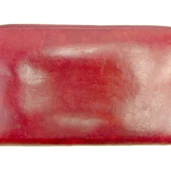 Prada Wallet Purse Long Wallet Red Woman Authentic Used - Picture 3 of 6